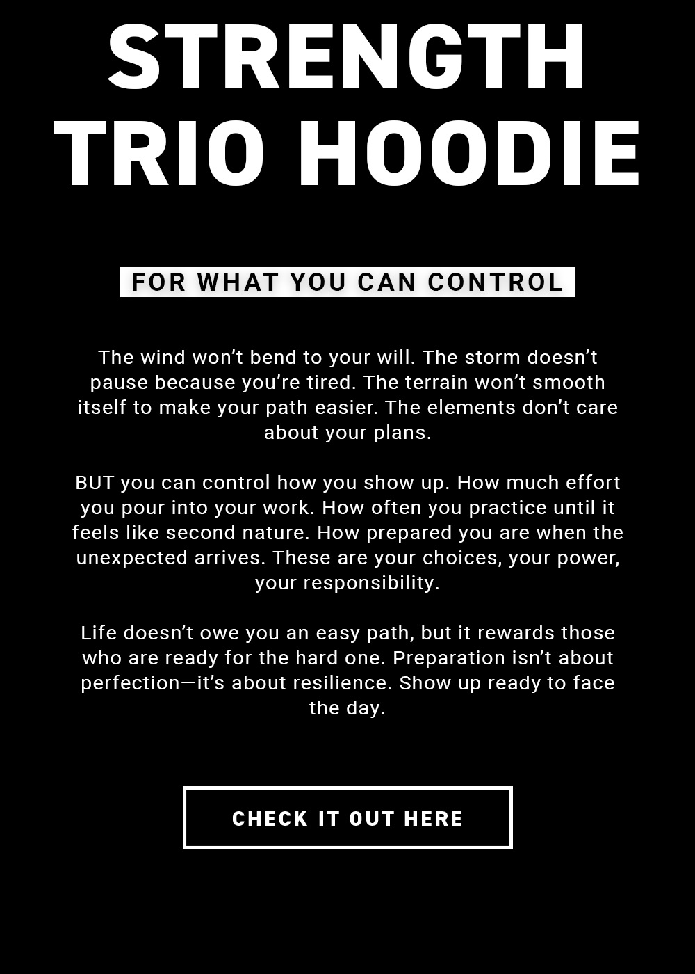 strength trio hoodie